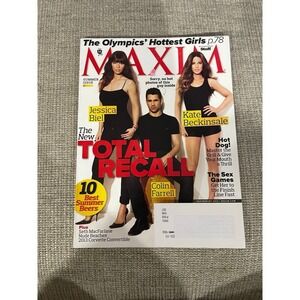 Maxim Magazine July August 2012 Kate‎ Beckinsale Jessica Biel Issue 175
